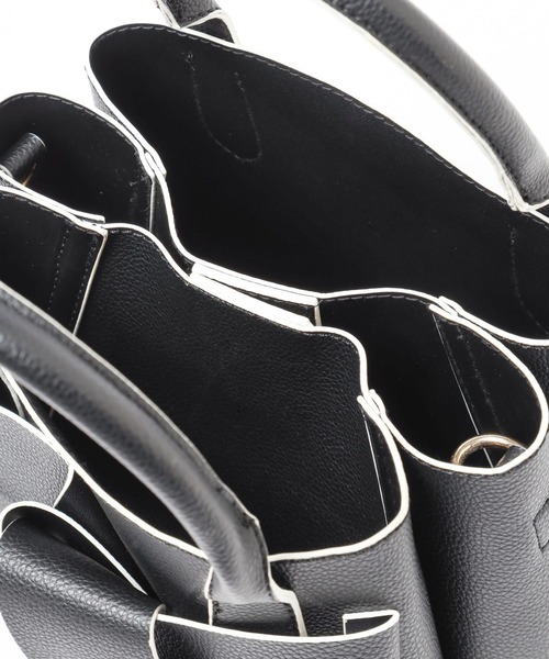 mysty woman（ミスティウーマン）の「リボンモチーフバッグ　 283504（ショルダーバッグ・レディース・アイボリー/ブラック/ピンク/グレイッシュベージュ/ダークベージュ・FREE）」の21枚目の写真