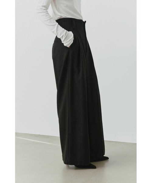 ALEXIA STAM（アリシアスタン）の「High Waist Tuck Wide Pants /ハイウエストタックパンツ（その他パンツ・レディース・グレー系その他/ブラック/ブラウン系その他・M/S）」の11枚目の写真