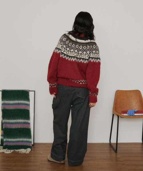 MERLOT（メルロー）の「ウールタッチペインターパンツ（その他パンツ・レディース・チャコールグレー/ダークブラウン・FREE）」の20枚目の写真