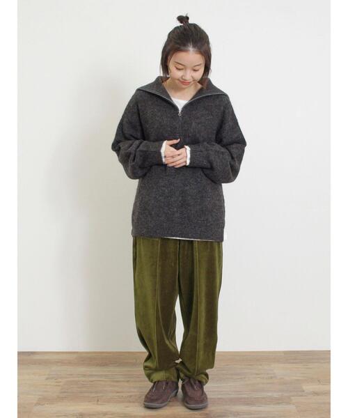 Samansa Mos2(サマンサ モスモス)の「ベロアカーブパンツ(その他パンツ・レディース・カーキ/キナリ/モカ・F)」の22枚目の写真