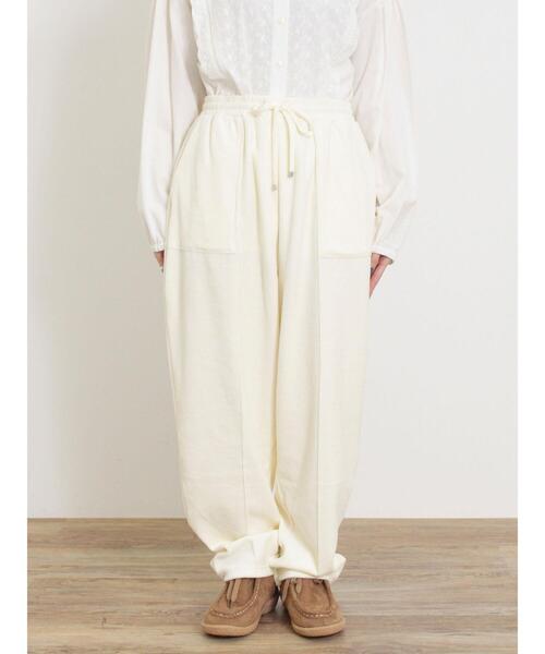 Samansa Mos2(サマンサ モスモス)の「ベロアカーブパンツ(その他パンツ・レディース・カーキ/キナリ/モカ・F)」の20枚目の写真