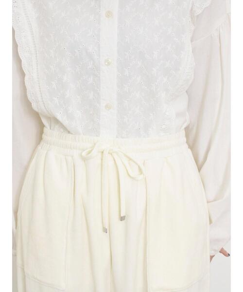 Samansa Mos2(サマンサ モスモス)の「ベロアカーブパンツ(その他パンツ・レディース・カーキ/キナリ/モカ・F)」の17枚目の写真