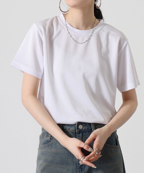 TRUSS(トラス)の「TRUSS SUSTAINABLE リサイクルポリエステルTシャツ(Tシャツ/カットソー・メンズ・ホワイト/ブラック/ネイビー・L/S/XL)」の2枚目の写真