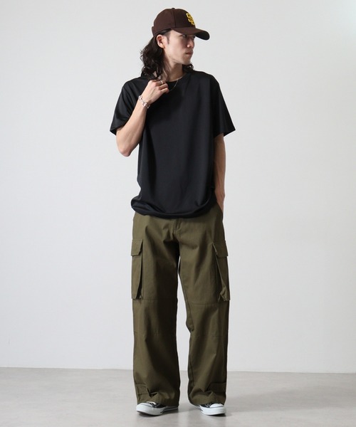 TRUSS(トラス)の「TRUSS SUSTAINABLE リサイクルポリエステルTシャツ(Tシャツ/カットソー・メンズ・ホワイト/ブラック/ネイビー・L/S/XL)」の9枚目の写真