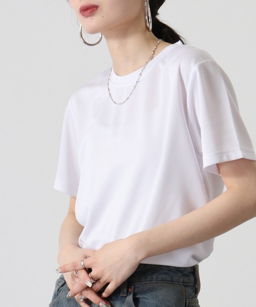 TRUSS(トラス)の「TRUSS SUSTAINABLE リサイクルポリエステルTシャツ(Tシャツ/カットソー・メンズ・ホワイト/ブラック/ネイビー・L/S/XL)」の5枚目の写真