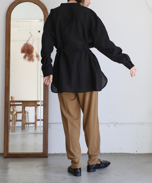 select MOCA Et（セレクトモカエト）の「【Et】Center Slit Jogger Pants（その他パンツ・レディース・ブラック/ブラウン・LARGE/MEDIUM）」の19枚目の写真