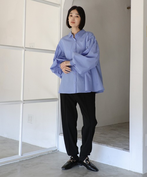 select MOCA Et（セレクトモカエト）の「【Et】Center Slit Jogger Pants（その他パンツ・レディース・ブラック/ブラウン・LARGE/MEDIUM）」の10枚目の写真