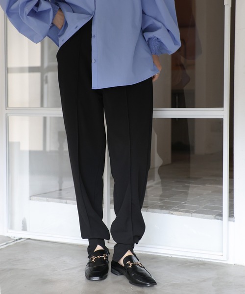 select MOCA Et（セレクトモカエト）の「【Et】Center Slit Jogger Pants（その他パンツ・レディース・ブラック/ブラウン・LARGE/MEDIUM）」の9枚目の写真