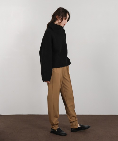 select MOCA Et（セレクトモカエト）の「【Et】Center Slit Jogger Pants（その他パンツ・レディース・ブラック/ブラウン・LARGE/MEDIUM）」の7枚目の写真