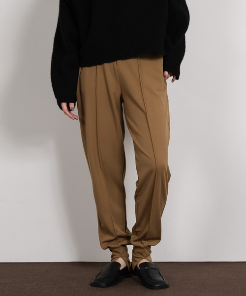 select MOCA Et（セレクトモカエト）の「【Et】Center Slit Jogger Pants（その他パンツ・レディース・ブラック/ブラウン・LARGE/MEDIUM）」の8枚目の写真