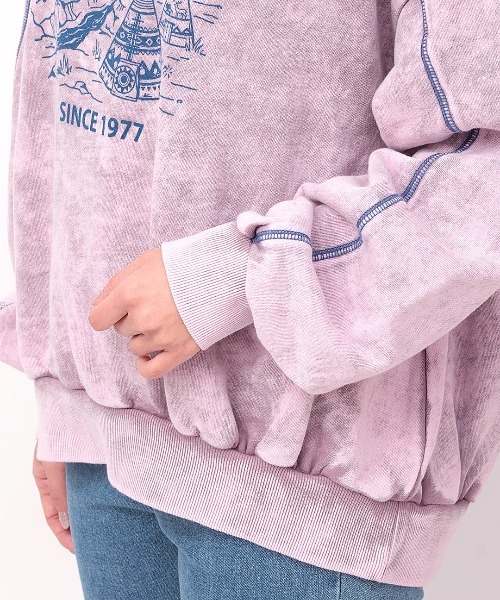 チチカカ（チチカカ）の「パウダーダイスウェットプルオーバー（スウェット・レディース・ピンク/グリーン/チャコールグレー・FREE）」の13枚目の写真