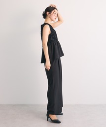 Green　Parks | ・Railme ジャカードペプラムサロペット(サロペット/オーバーオール)