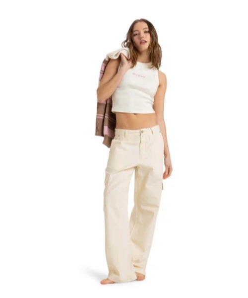 ROXY（ロキシー）の「ICONIC DAYS /ロキシーロゴタンクトップ（タンクトップ・レディース・ホワイト・MEDIUM/SMALL/X-SMALL）」の5枚目の写真