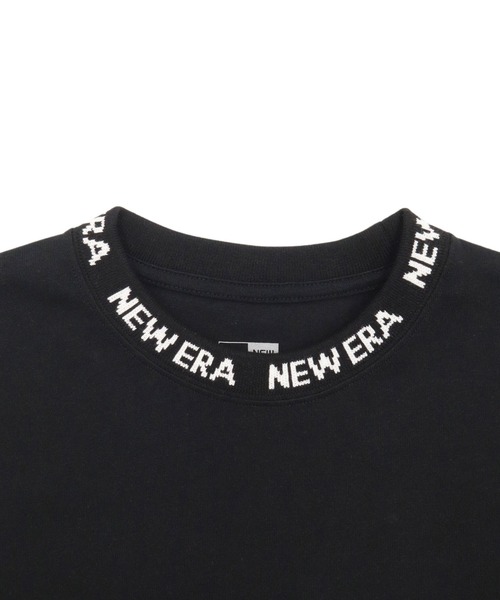 NEW ERA（ニューエラ）の「ニューエラ 半袖Tシャツ オーバーサイズ 襟ジャカードロゴ（Tシャツ/カットソー・メンズ・ホワイト/ブラック/ベージュ・XL/L/S/XXL/M）」の9枚目の写真