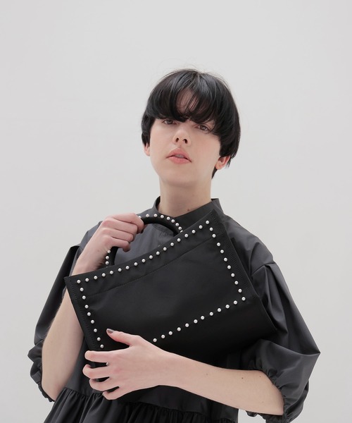 別注】TSURU by Mariko Oikawa / Aimee(パール付きトートバッグ