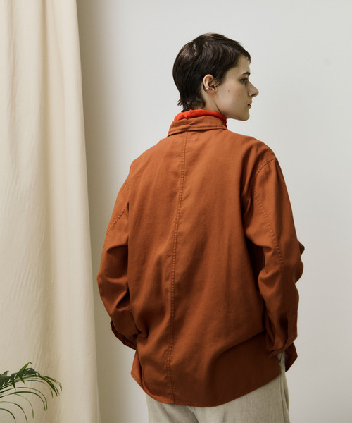 UNFIL アンフィル / egyptian cotton panama shirt jacket エジプト