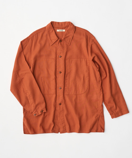 UNFIL アンフィル / egyptian cotton panama shirt jacket エジプト