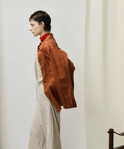 UNFIL アンフィル / egyptian cotton panama shirt jacket エジプト