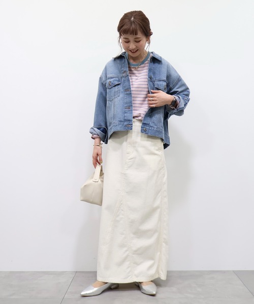 AMERICAN HOLIC（アメリカンホリック）の「デニムGジャン（デニムジャケット・レディース・ライトインディゴブルー/ワンウォッシュ・L/M）」の9枚目の写真