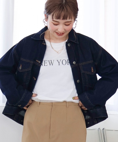 AMERICAN HOLIC（アメリカンホリック）の「デニムGジャン（デニムジャケット・レディース・ライトインディゴブルー/ワンウォッシュ・L/M）」の10枚目の写真