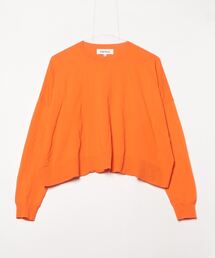 ENFOLD衿付ニットカーディガンオレンジ ENFOLD衿付ニットカーディガンオレンジ