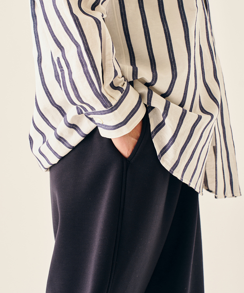 417 EDIFICE（フォーワンセブンエディフィス）の「LE JAPON AOAP 417別注 スウェットパンツ（スウェットパンツ・メンズ・ネイビー/グレー/ブラック・LARGE/MEDIUM）」の4枚目の写真