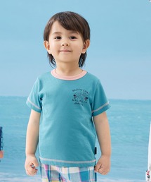 combimini（コンビミニ）の「さらクール配色Tシャツ（Tシャツ/カットソー）」