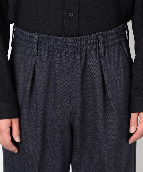 デニムライクストレッチ ワイドシェフパンツ（その他パンツ）｜COMME
