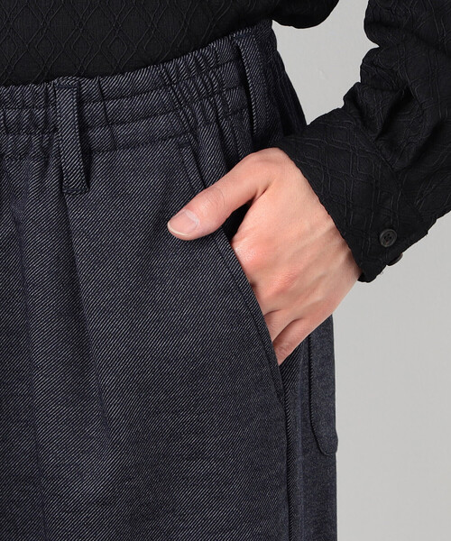 デニムライクストレッチ ワイドシェフパンツ（その他パンツ）｜COMME