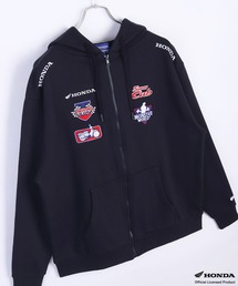 HONDA × MONSTER WORLD フルZIPパーカー 長袖