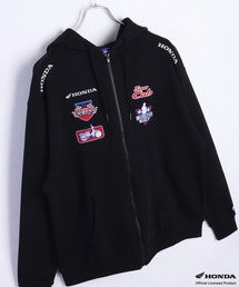 HONDA × MONSTER WORLD フルZIPパーカー 長袖