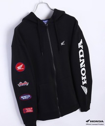 HONDA × MONSTER WORLD フルZIPパーカー 長袖