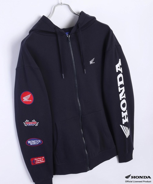 WESTSEA（ウエストシー）の「HONDA × MONSTER WORLD フルZIPパーカー 長袖（パーカー・メンズ・ブラック系その他/ネイビー系/ネイビー/ブラック・L/M）」の21枚目の写真