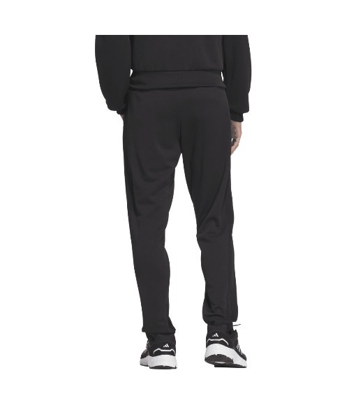adidas（アディダス）の「アディダス adidas スリーストライプス スリムフィット ダブルニット オープンヘム トラックパンツ（その他パンツ・メンズ・ブラック×ブラック/ブラック×ホワイト・S/M/L/LL/3L）」の7枚目の写真