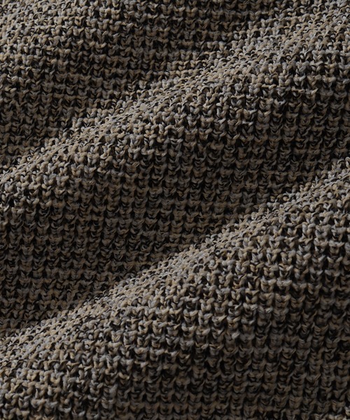 POWER TO THE PEOPLE（パワートゥーザピープル）の「【POWER TO THE PEOPLE/パワートゥーザピープル】スフレニット カーディガン（カーディガン/ボレロ・メンズ・サックスブルー/グレイッシュベージュ/スモークピンク/マルチ/イエロー×グリーン・M/L/LL）」の16枚目の写真