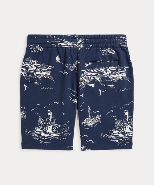 新品未使用✨POLO RALPH LAUREN ラルフローレン プリントパンツ セール】ノーティカルプリント スパ テリー ショートパンツ