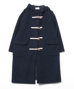 【週末SALE❗️美品】GALERIE VIEヘリンボーンダッフルコート・ネイビー セール】ヘリンボーン ダッフルコート（ダッフルコート）｜23区 S