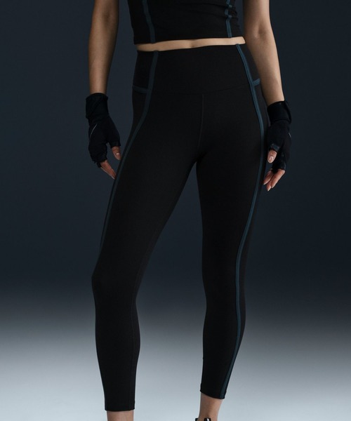 NIKE(ナイキ)の「ナイキ NIKE ナイキ ワン DF HR 7/8 タイツ SP(タイツ/ストッキング・レディース・ブラック/ボルドー・L/S/M)」の2枚目の写真