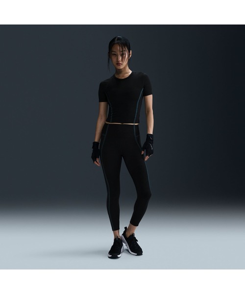 NIKE(ナイキ)の「ナイキ NIKE ナイキ ワン DF HR 7/8 タイツ SP(タイツ/ストッキング・レディース・ブラック/ボルドー・L/S/M)」の4枚目の写真