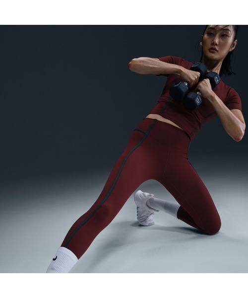 NIKE(ナイキ)の「ナイキ NIKE ナイキ ワン DF HR 7/8 タイツ SP(タイツ/ストッキング・レディース・ブラック/ボルドー・L/S/M)」の12枚目の写真