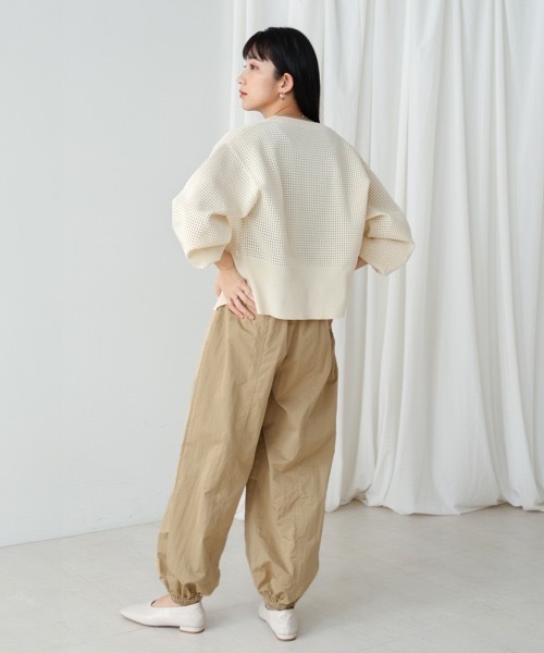 Bou Jeloud（ブージュルード）の「ハイデンクロスペグパンツ（その他パンツ・レディース・ベージュ/ネイビー・MEDIUM）」の9枚目の写真