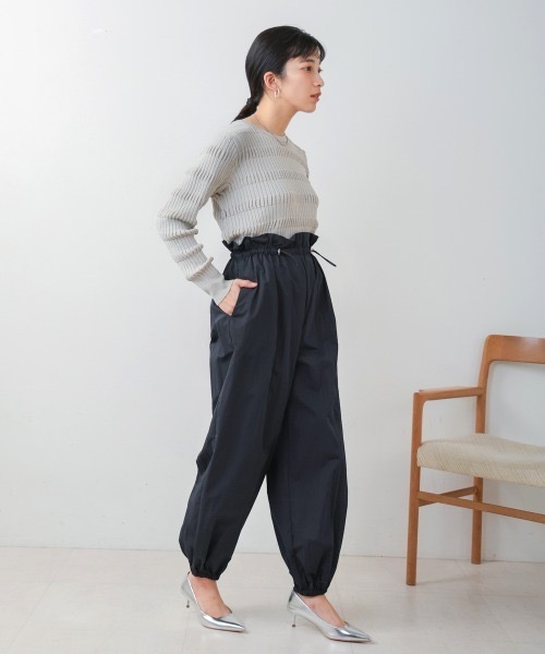 Bou Jeloud（ブージュルード）の「ハイデンクロスペグパンツ（その他パンツ・レディース・ベージュ/ネイビー・MEDIUM）」の13枚目の写真