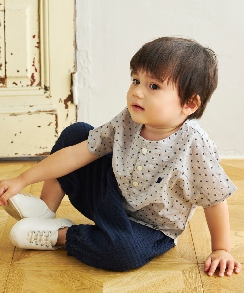 10mois(ディモワ)の「【10mois(ディモワ)】雲ポケットバルーンパンツ 70-80・80-90・90-100・100-110cm(その他パンツ・キッズ・ネイビー/ベージュ・90-100cm/70-80cm/80-90cm)」の8枚目の写真