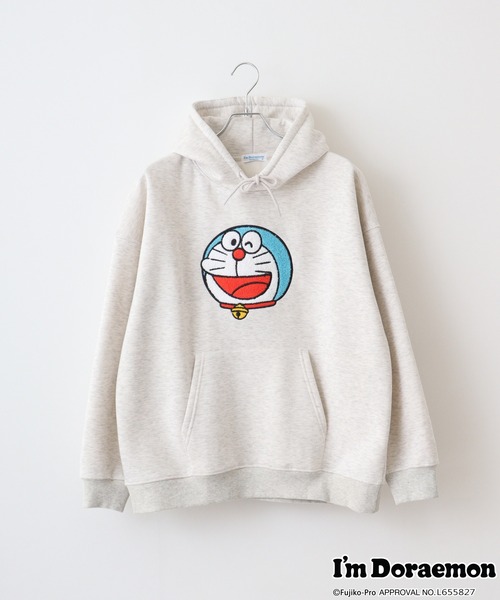 sanrio(サンリオ)の「I’m Doraemon裏起毛ビッグシルエットプルパーカー(パーカー・メンズ・オートミール/ブラック・FREE)」の18枚目の写真