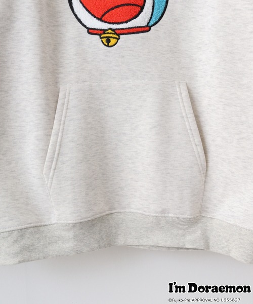 sanrio(サンリオ)の「I’m Doraemon裏起毛ビッグシルエットプルパーカー(パーカー・メンズ・オートミール/ブラック・FREE)」の21枚目の写真