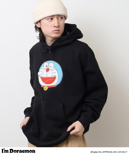 sanrio(サンリオ)の「I’m Doraemon裏起毛ビッグシルエットプルパーカー(パーカー・メンズ・オートミール/ブラック・FREE)」の11枚目の写真