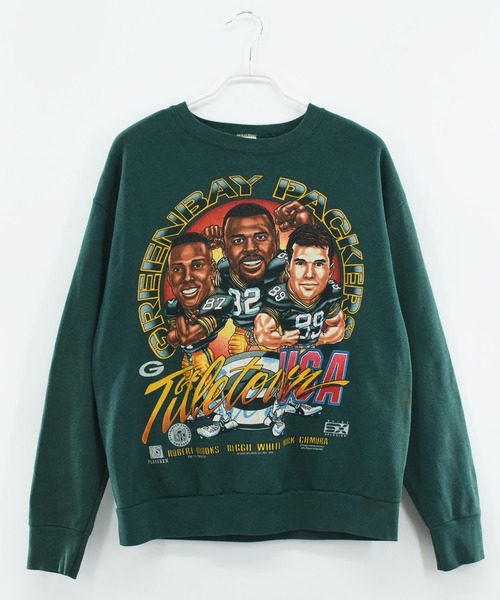 NBA/NFL/NHL/MLB(エヌビーエーエヌエフエルエヌエイチエルエムエルビー)の「【ヴィンテージ古着】90’s NFL Green Bay Packersプリントスウェット(スウェット・メンズ・グリーン・X-LARGE)」の11枚目の写真