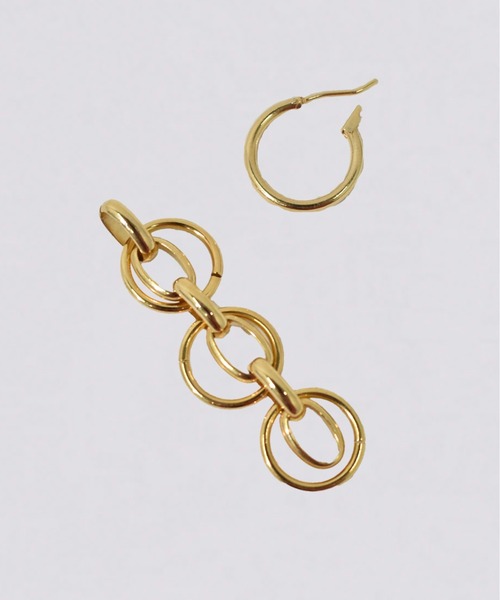 kiehtova（キエトヴァ）の「【kiehtova】OVAL CHAIN PIERCE/オーバルチェーンピアス（ピアス（両耳用）・レディース・ゴールド/シルバー・FREE）」の5枚目の写真