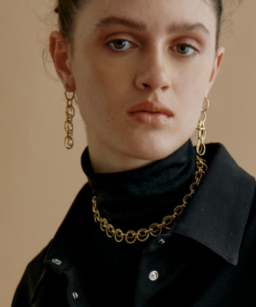 kiehtova（キエトヴァ）の「【kiehtova】OVAL CHAIN PIERCE/オーバルチェーンピアス（ピアス（両耳用）・レディース・ゴールド/シルバー・FREE）」の9枚目の写真