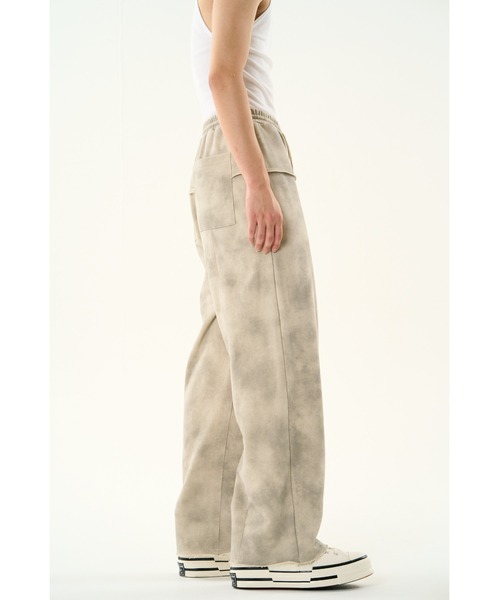 DISCOVERED（ディスカバード）の「DOCKING DAMAGE WIDE SWEAT PANTS（スウェットパンツ・メンズ・ブラック/ベージュ・SMALL/LARGE）」の8枚目の写真